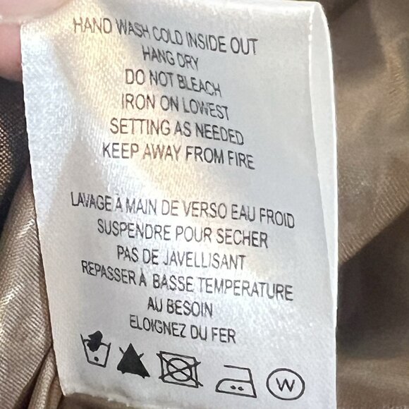 SAMUEL DONG BUBBLE COAT DRESS Women Classic XL Brown Bronze Lined Water Resistan - Picture 15 of 15